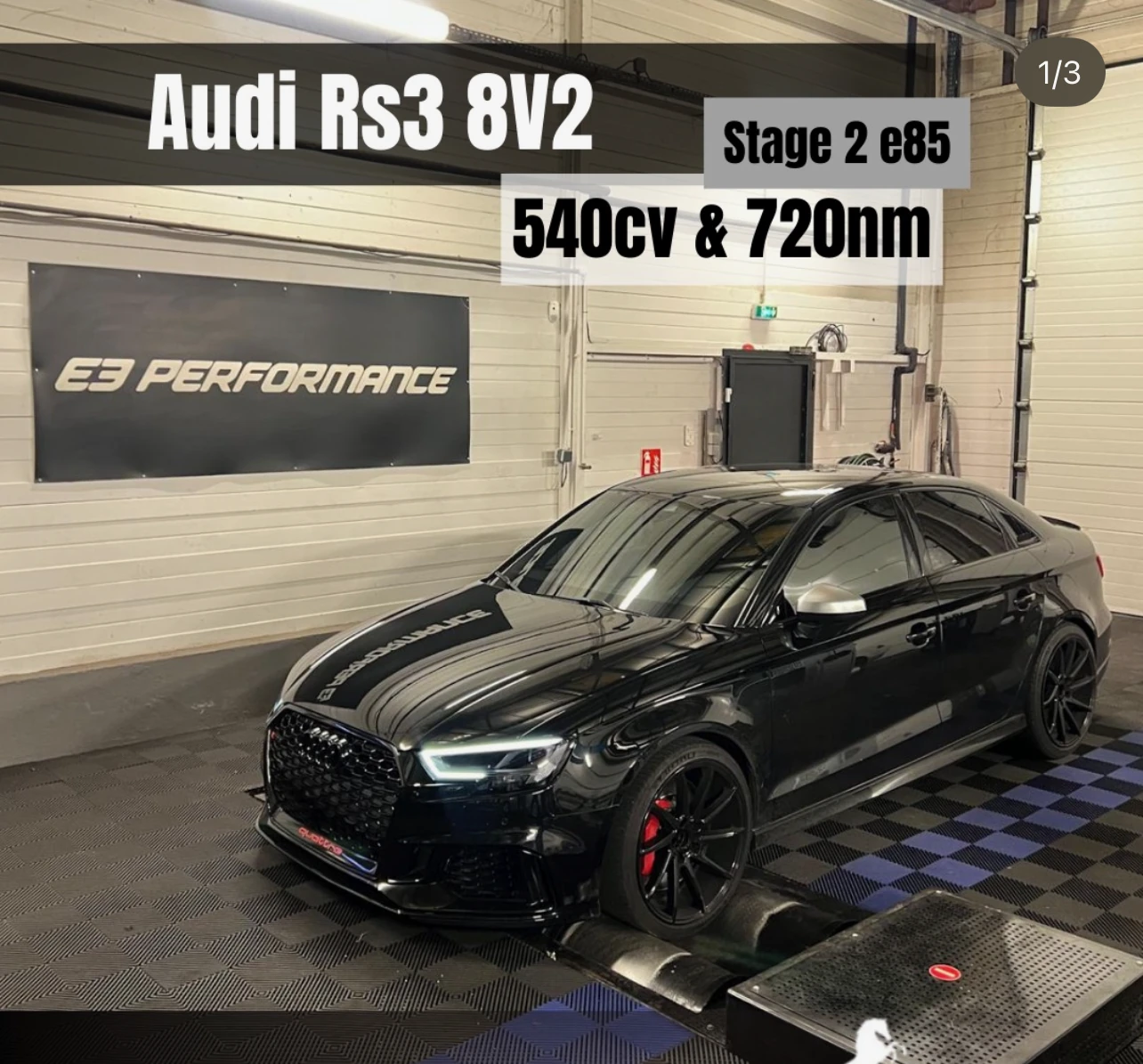 Audi RS3 8V2 — Stage 2 E85 — 540cv & 720nm